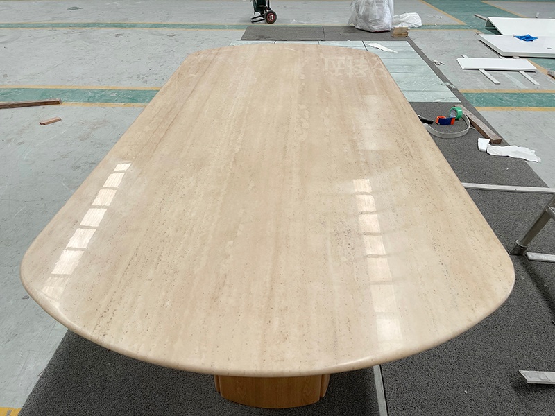 Travertine Dining table top Travertine Dining table top