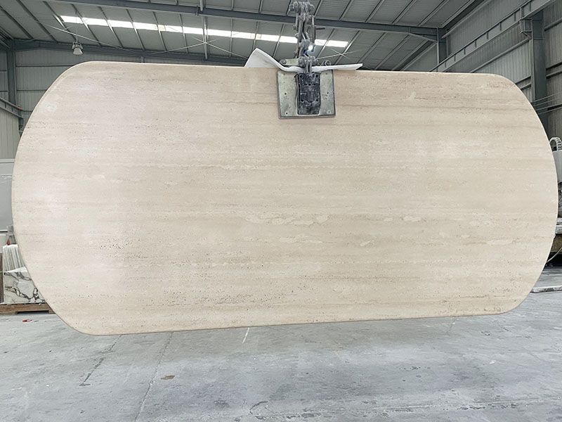 Travertine Dining table top Travertine Dining table top