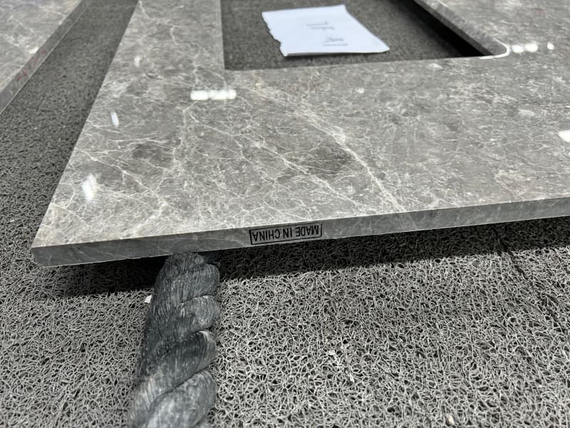 Hermes Grey Marble Vanity Hermes Grey Marble Vanity