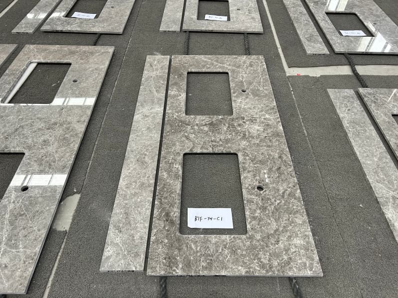 Hermes Grey Marble Vanity Hermes Grey Marble Vanity