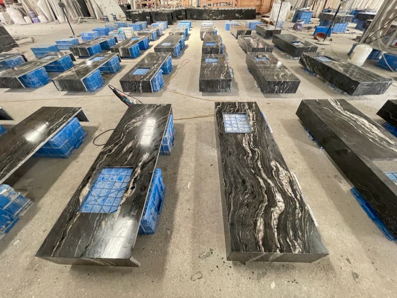 Cosmic Black Granite Vanity Tops Cosmic Black Granite Vanity Tops