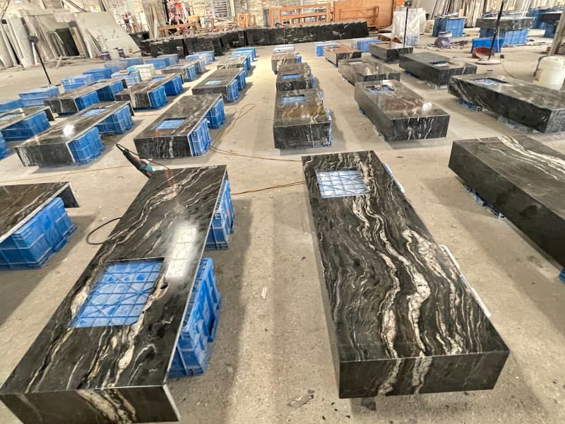 Cosmic Black Granite Vanity Tops Cosmic Black Granite Vanity Tops