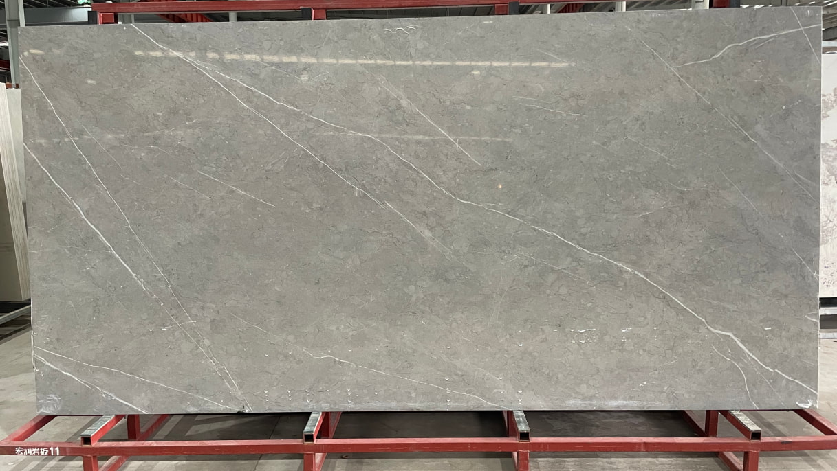 Armani Grey sintered stone slab for Singapore wall and flooring project