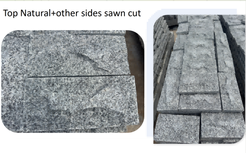 Tema Grey granite sandblasted finish sample for stair treads