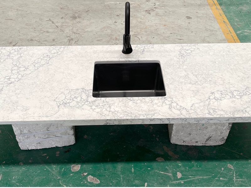 Calacatta White Quartz Bathroom Vanity Top Calacatta White Quartz Bathroom Vanity Top