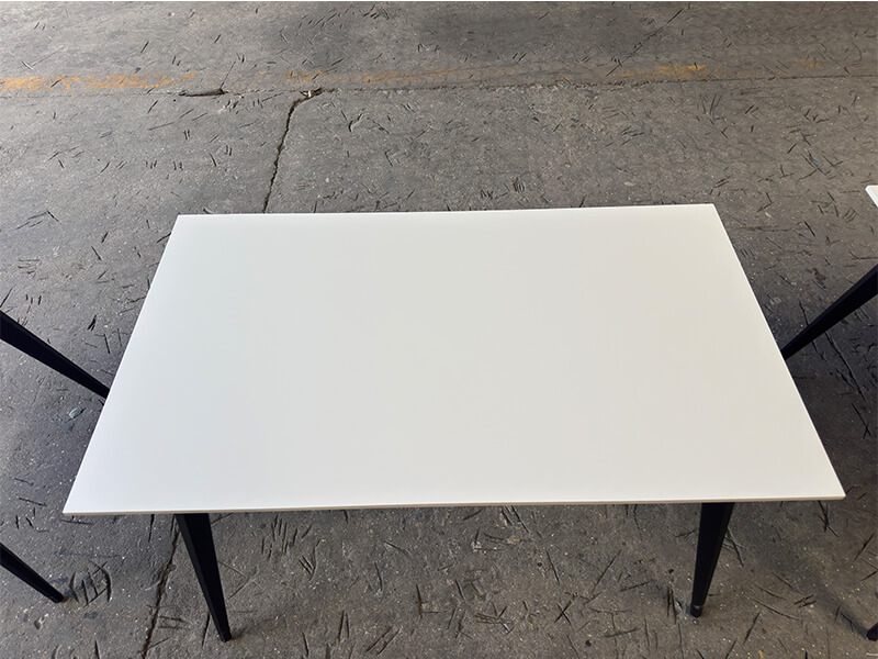 Pure White Velvet Sintered Stone Table Top Pure White Velvet Sintered Stone Table Top