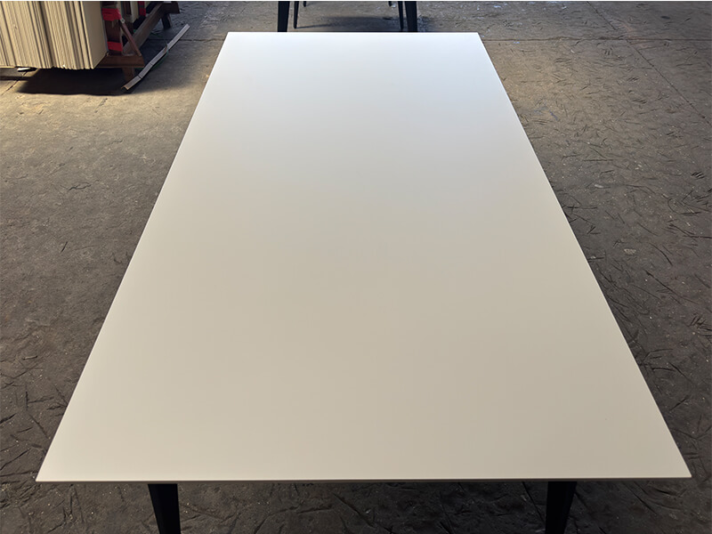 Pure White Velvet Sintered Stone Table Top Pure White Velvet Sintered Stone Table Top