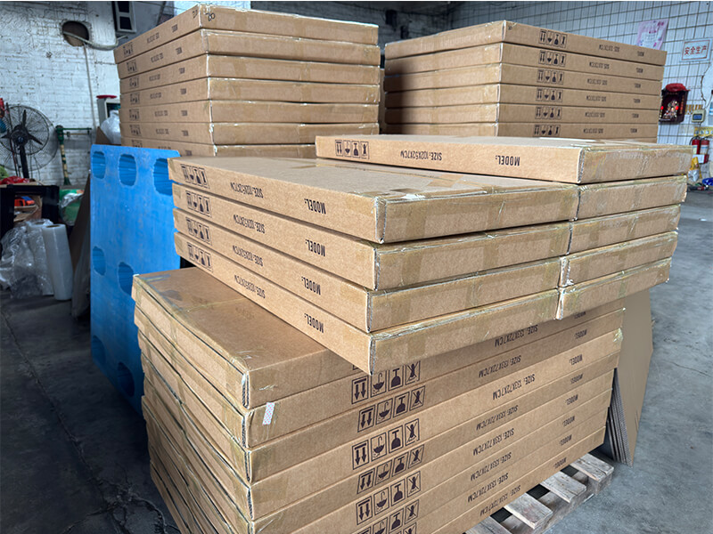 Pure White Velvet Sintered Stone Table Top Packing Pure White Velvet Sintered Stone Table Top Packing