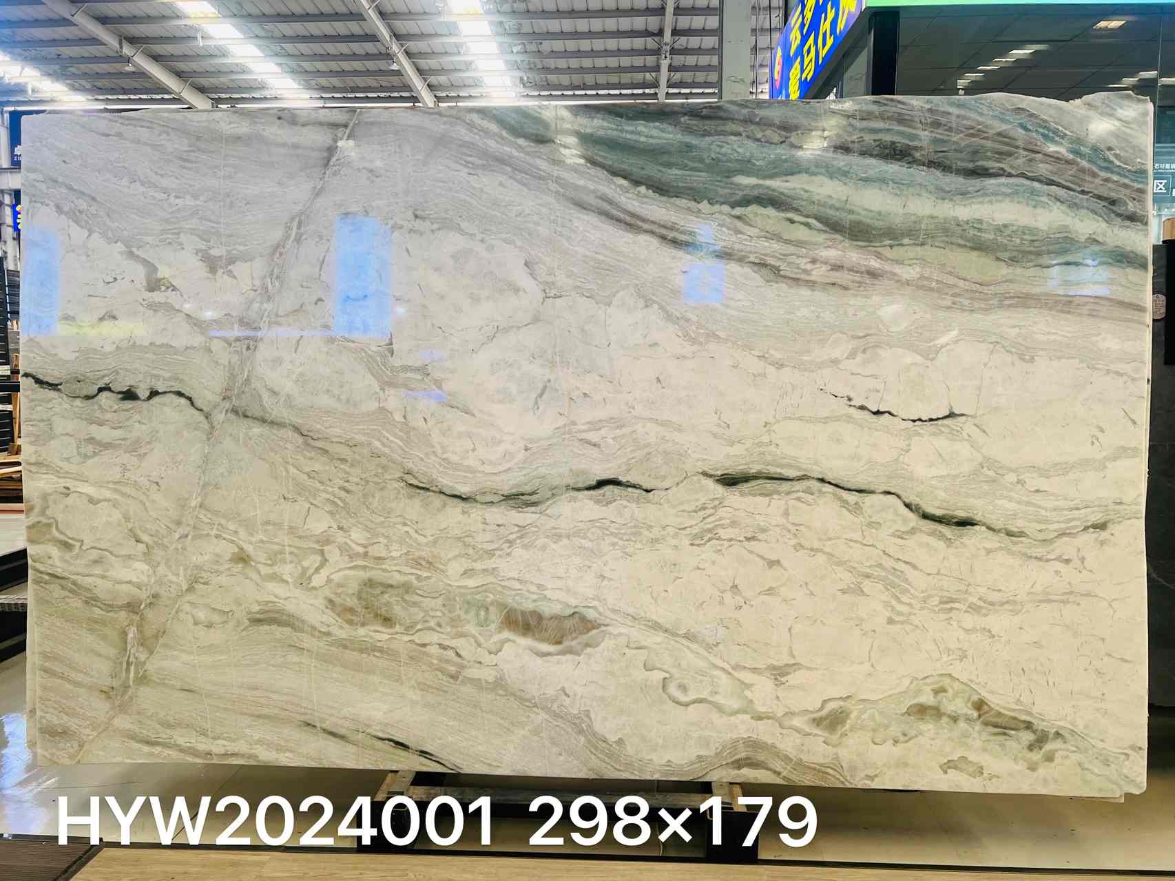 Selected Italian Fendi White Marble slab for a statement interior surface