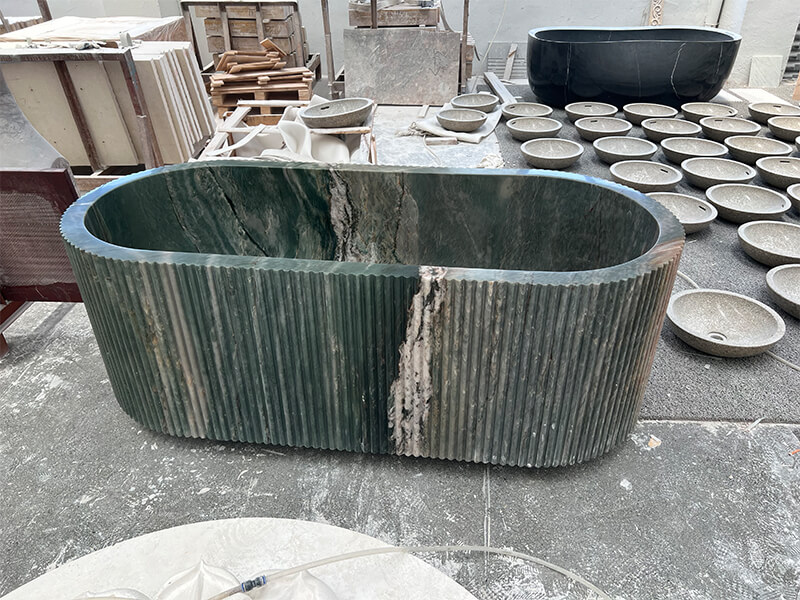 Persa Green Quartzite Freestanding Bathtub