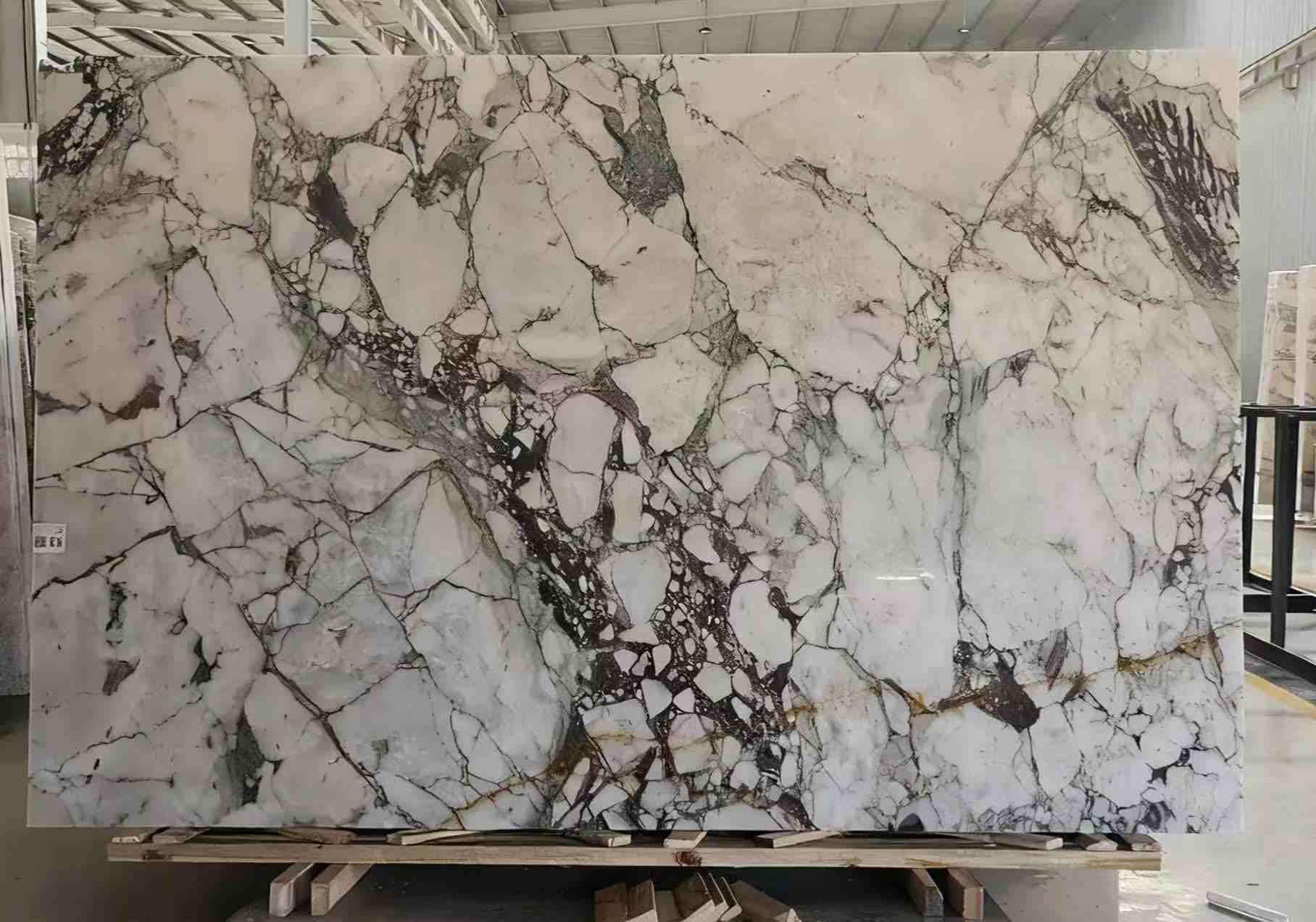Turkish Calacatta Viola style marble slab
