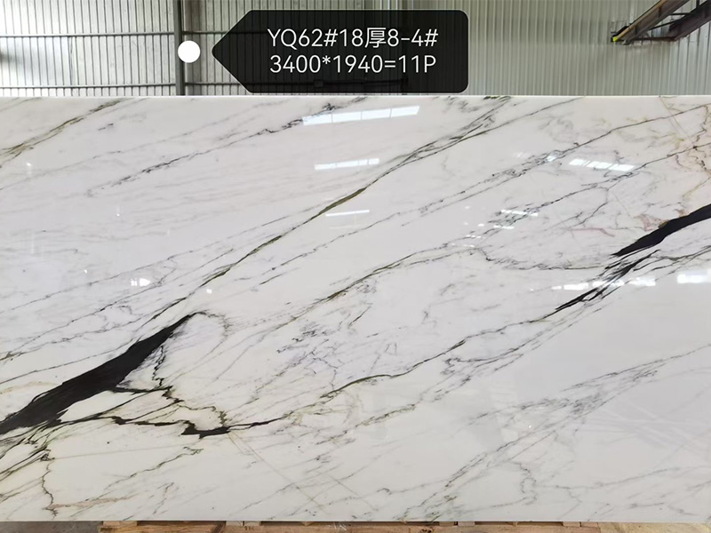 Oriental Calacatta White Marble full slab for project selection