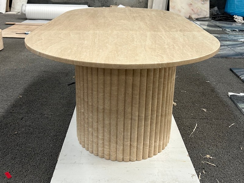 Natural Travertine Stone Table Natural Travertine Stone Table