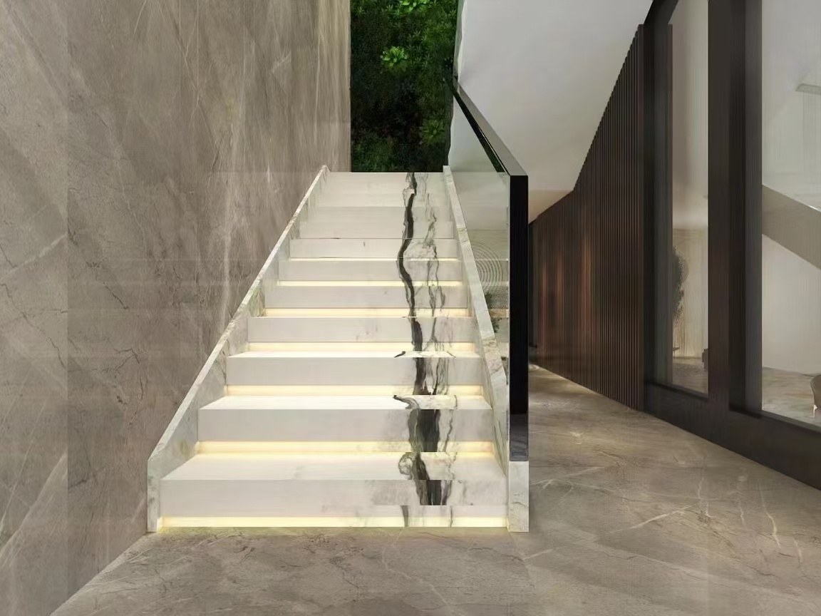 Oriental Calacatta White Marble with natural grey veining