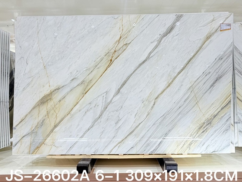 White Marble with Gold Veining White Marble with Gold Veining