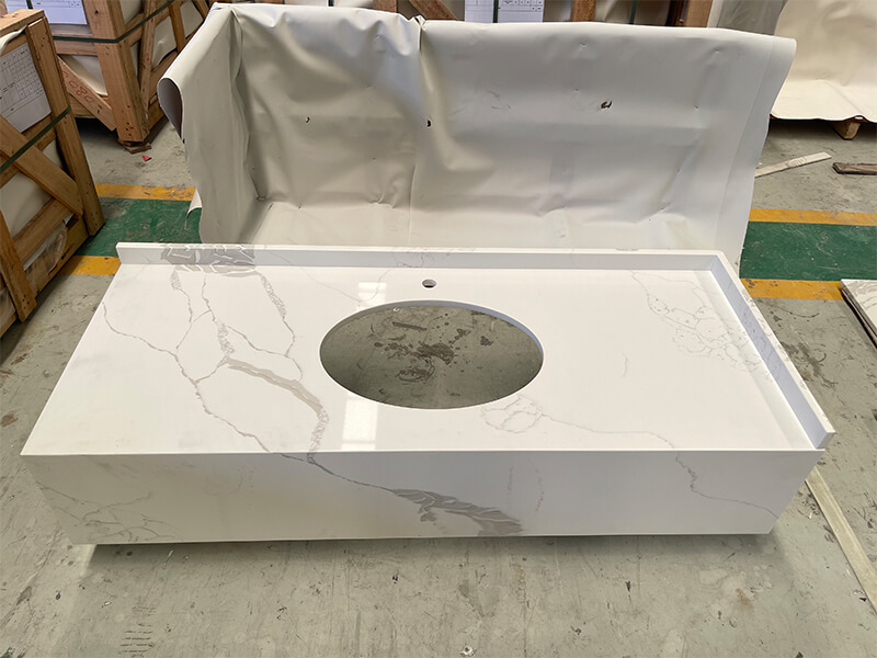 CQ989 Statuario Fantastico Quartz Vanity Tops CQ989 Statuario Fantastico Quartz Vanity Tops