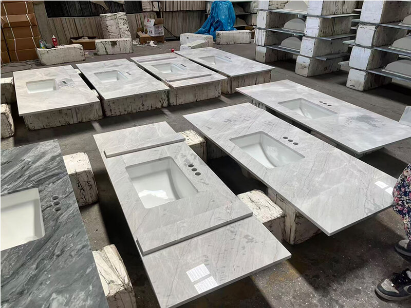 Noble Carrara Grey Vanity Tops Noble Carrara Grey Vanity Tops