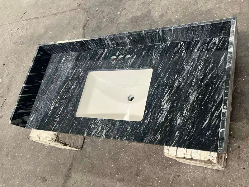 Fantasy Grey Marble Vanity Top Fantasy Grey Marble Vanity Top