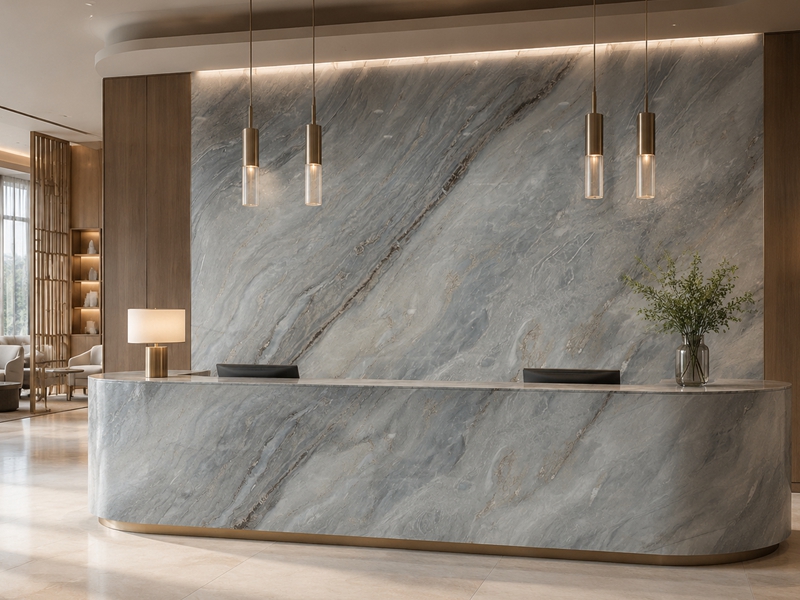 Hotel Reception Desk Marble