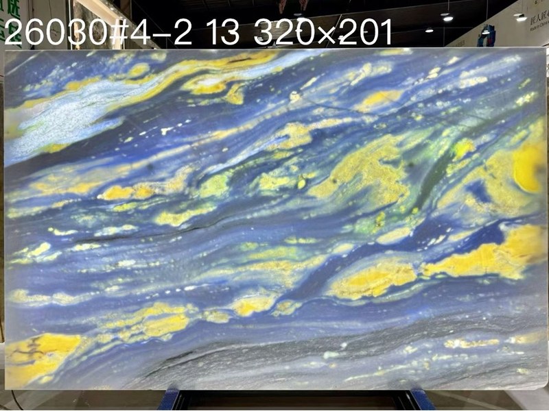 Translucent Blue Quartzite Slab Translucent Blue Quartzite Slab