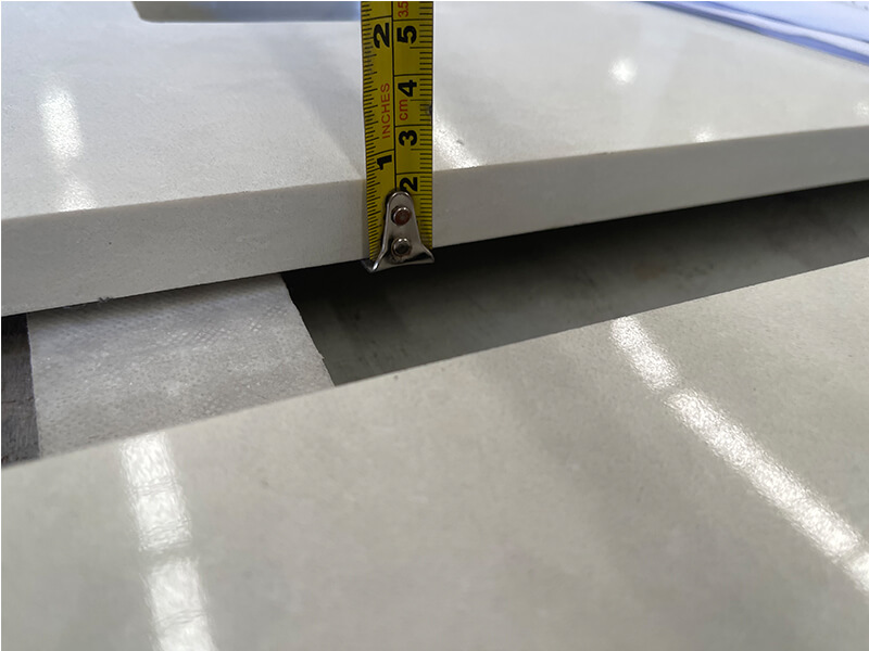 Organic White Quartz Kitchen Countertops