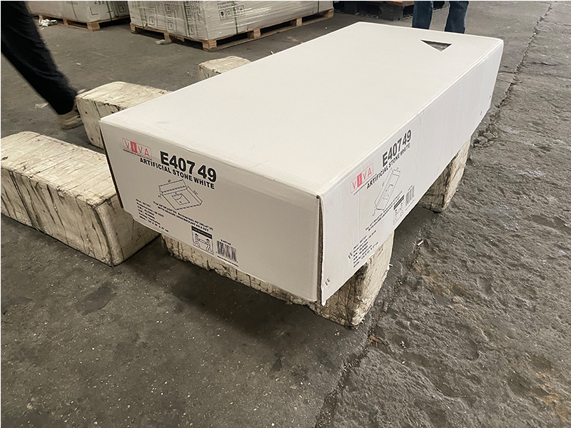 Ariston White Engineered Marble Vanity Top with Sink Ariston White Engineered Marble Vanity Top with Sink