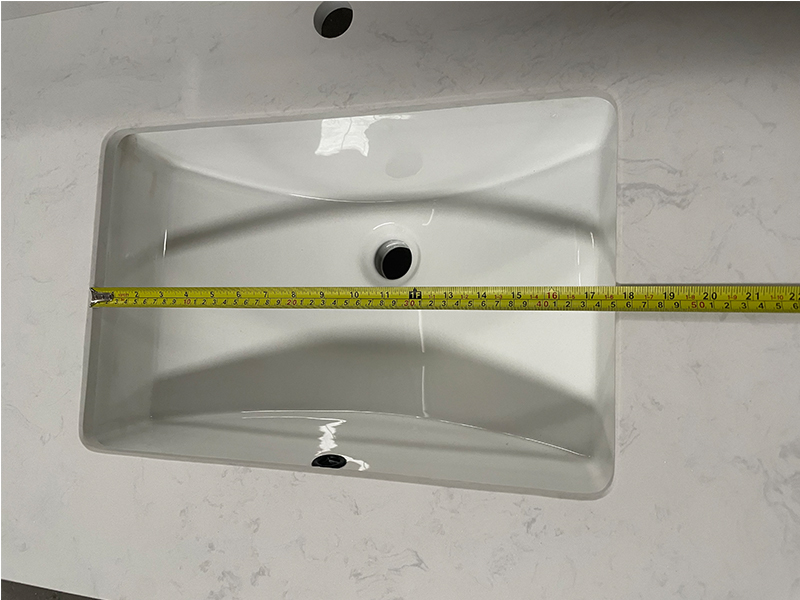 Ariston White Engineered Marble Vanity Top with Sink Ariston White Engineered Marble Vanity Top with Sink