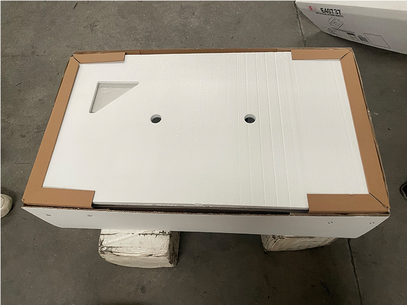 Ariston White Engineered Marble Vanity Top with Sink Ariston White Engineered Marble Vanity Top with Sink