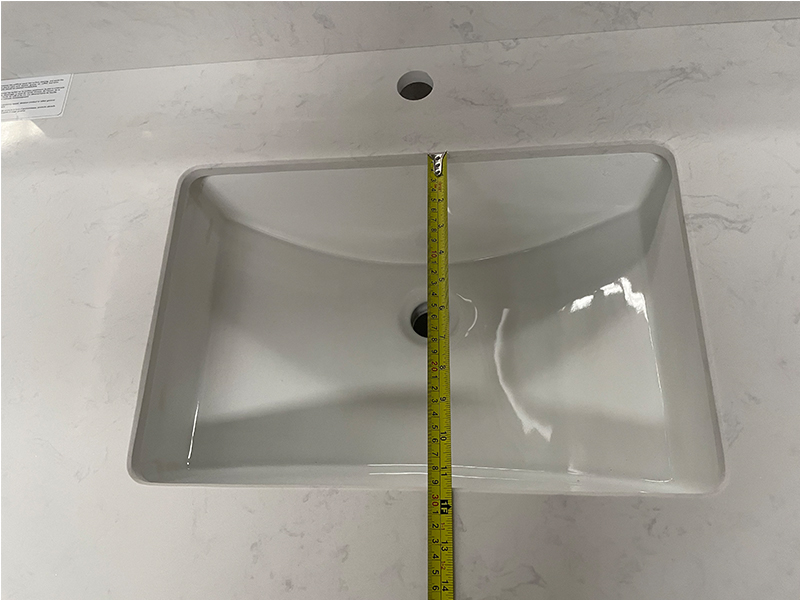 Ariston White Engineered Marble Vanity Top with Sink Ariston White Engineered Marble Vanity Top with Sink