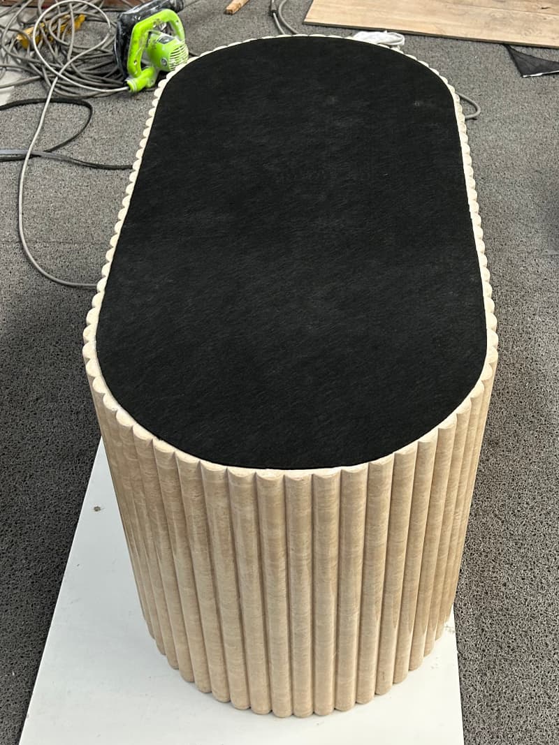 Travertine Dining Table Leg