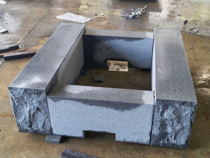 Blue Mist Granite Fire Pit