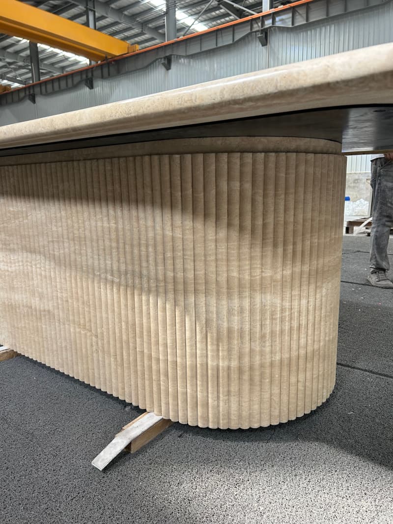 Travertine Dining Table