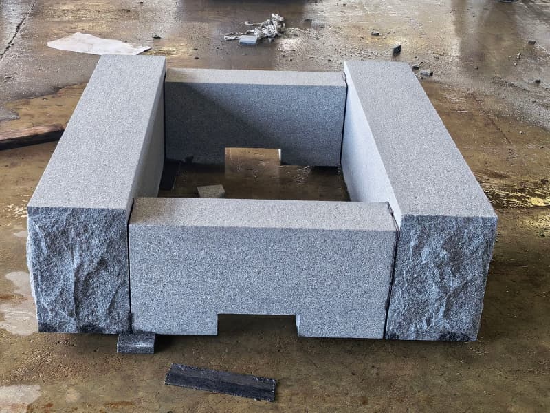 Blue Mist Granite Fire Pit