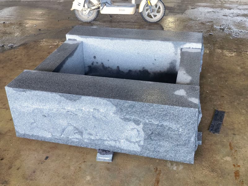 Blue Mist Granite Fire Pit