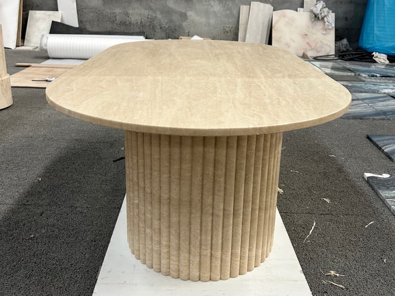 Travertine Dining Table