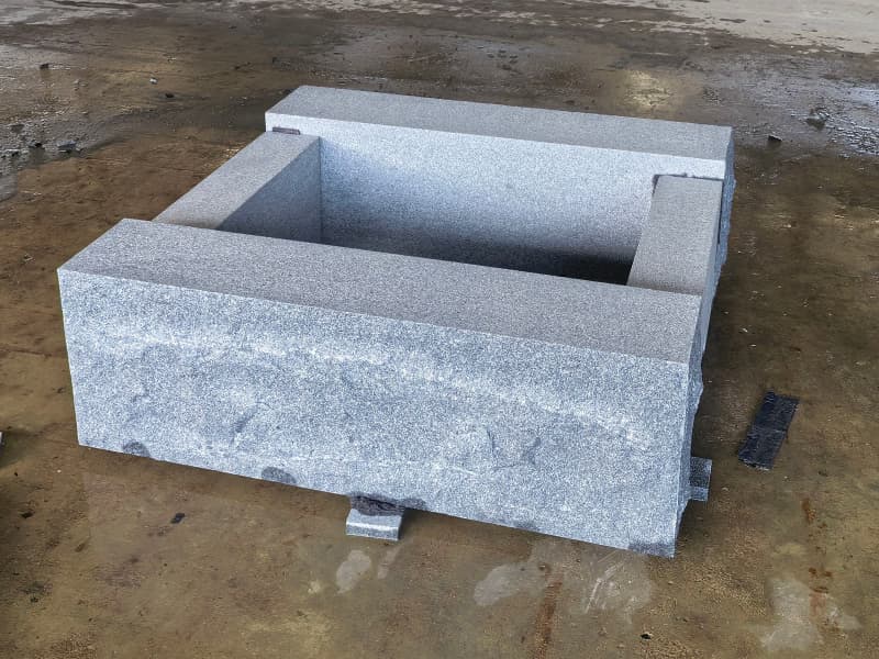 Blue Mist Granite Fire Pit
