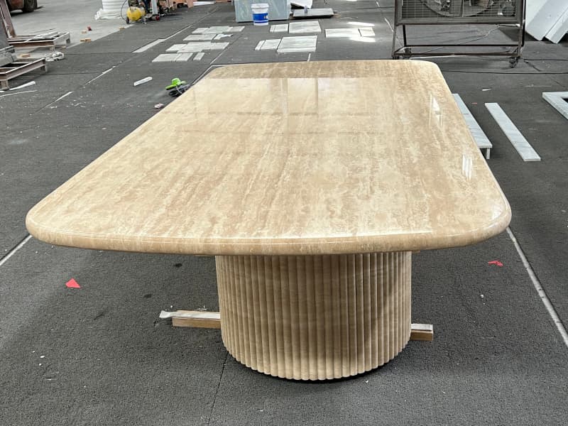 Travertine Dining Table