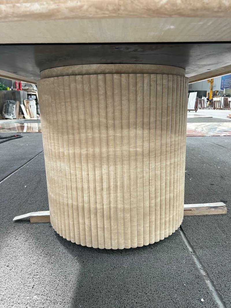Travertine Dining Table