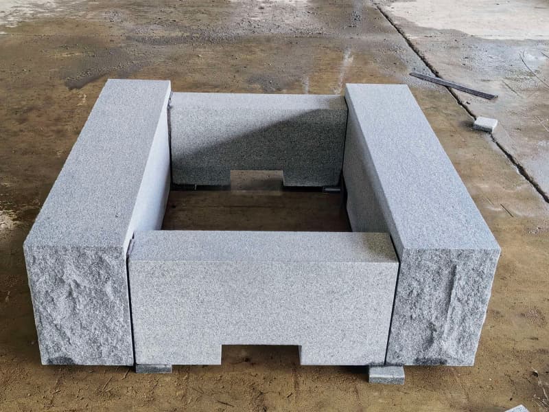 Blue Mist Granite Fire Pit
