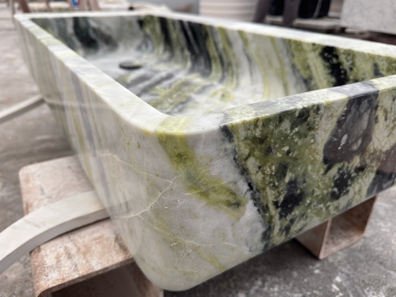 Bulgari Green Marble Sink Bulgari Green Marble Sink