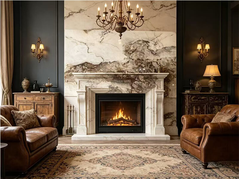 Snowy Jiangnan Marble Slabs Applications 