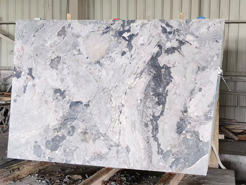 Panda Grey Marble Slabs