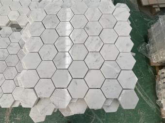 Carrara White Mosaic Tile