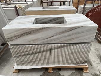 Palissandro White Marble Sink