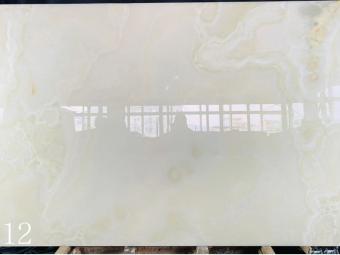 Snow White Onyx, White Onyx Slab, Backlit Onyx Stone, Luxury White Stone