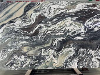 Polished Cipollino Verde Marble Slabs, High-End Italian Green Wave Marble