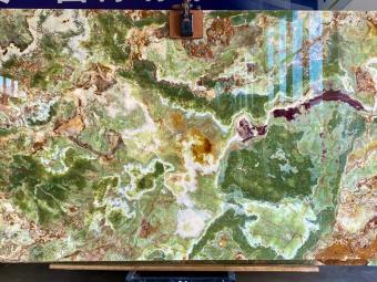 Verde Antiquo Antique Green Onyx backlit wall feature cladding slab