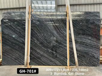 Zebra Black Marble Slabs