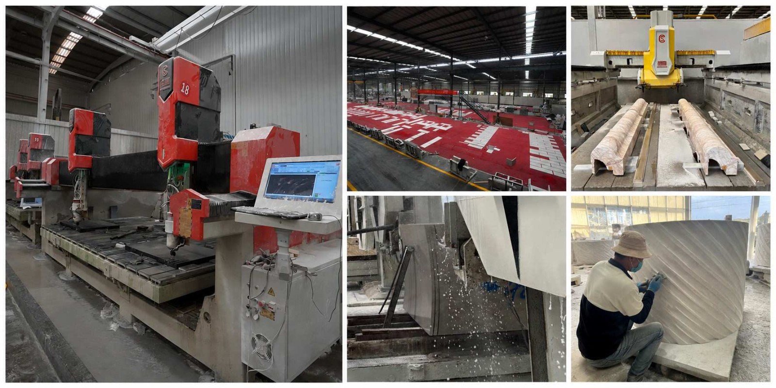 Excellent Stone stone processing equipment and in-house fabrication capability