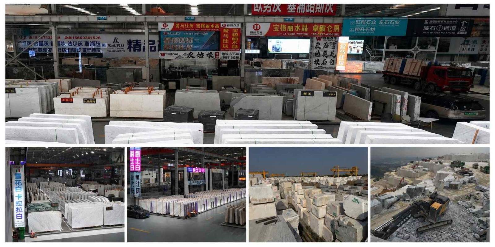 Excellent Stone stone supply network in Shuitou with slab warehouses and block yard